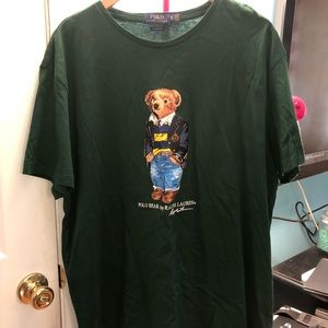 Polo bear green t shirt.
